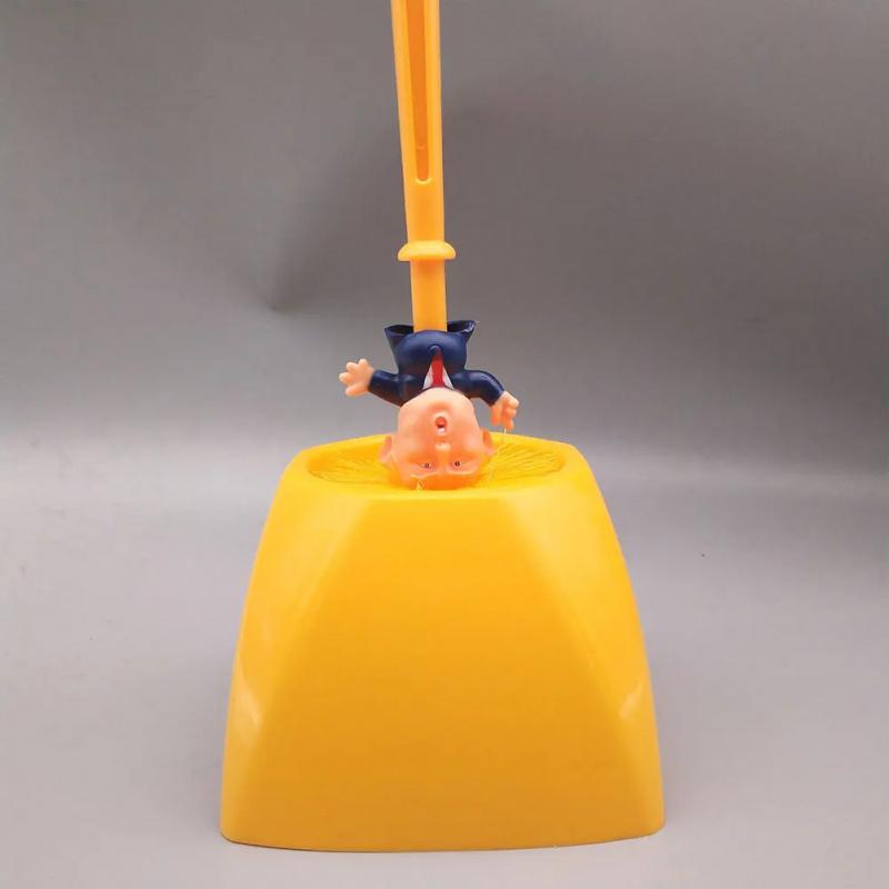 Product Introduction of Donald Trump Bathroom Cleaning Brush Funny Trump Toilet Cleaning Brush Novelty Gifts Toilet Bowl Brush Bathroom Cleaning Tools 7