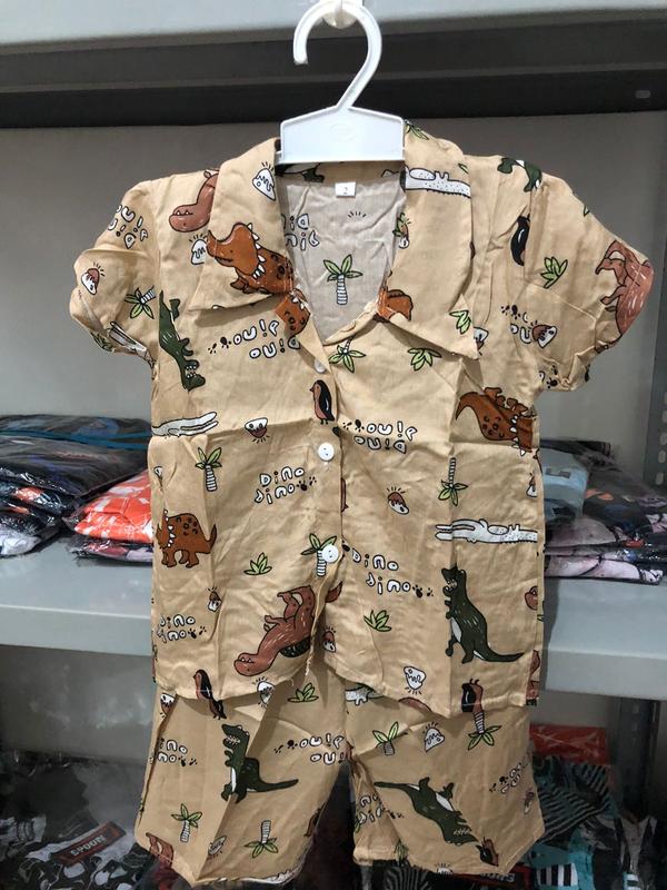 Oneset Kemeja anak unisex bahan rayon full printing 1
