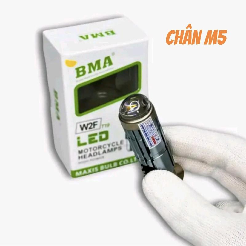 Đèn pha bi cầu Mini W2F- BMA Chân M5 cho xe máy Dream Wave nhỏ Wave thái Wave ZX Ex nhỏ
