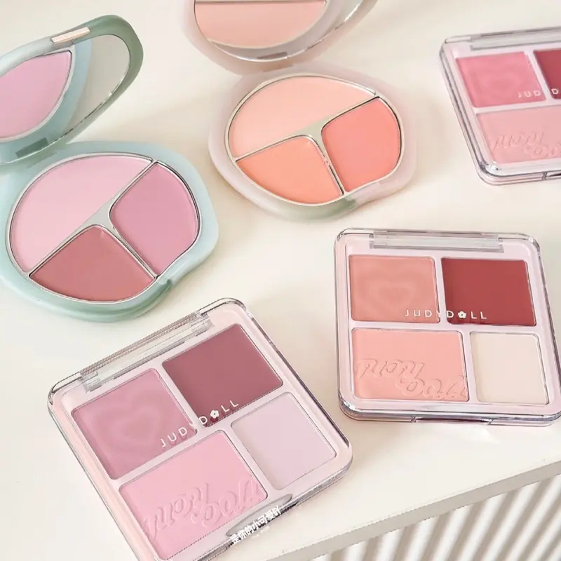 ￼[JUDYDOLL] Phấn Má Hồng Judydoll 4 Ô Màu Má Hồng Kem Và Nắt Sáng Tự Nhiên Làm Sáng Gương Mắt Cho Mọi Tone Da 9g 2