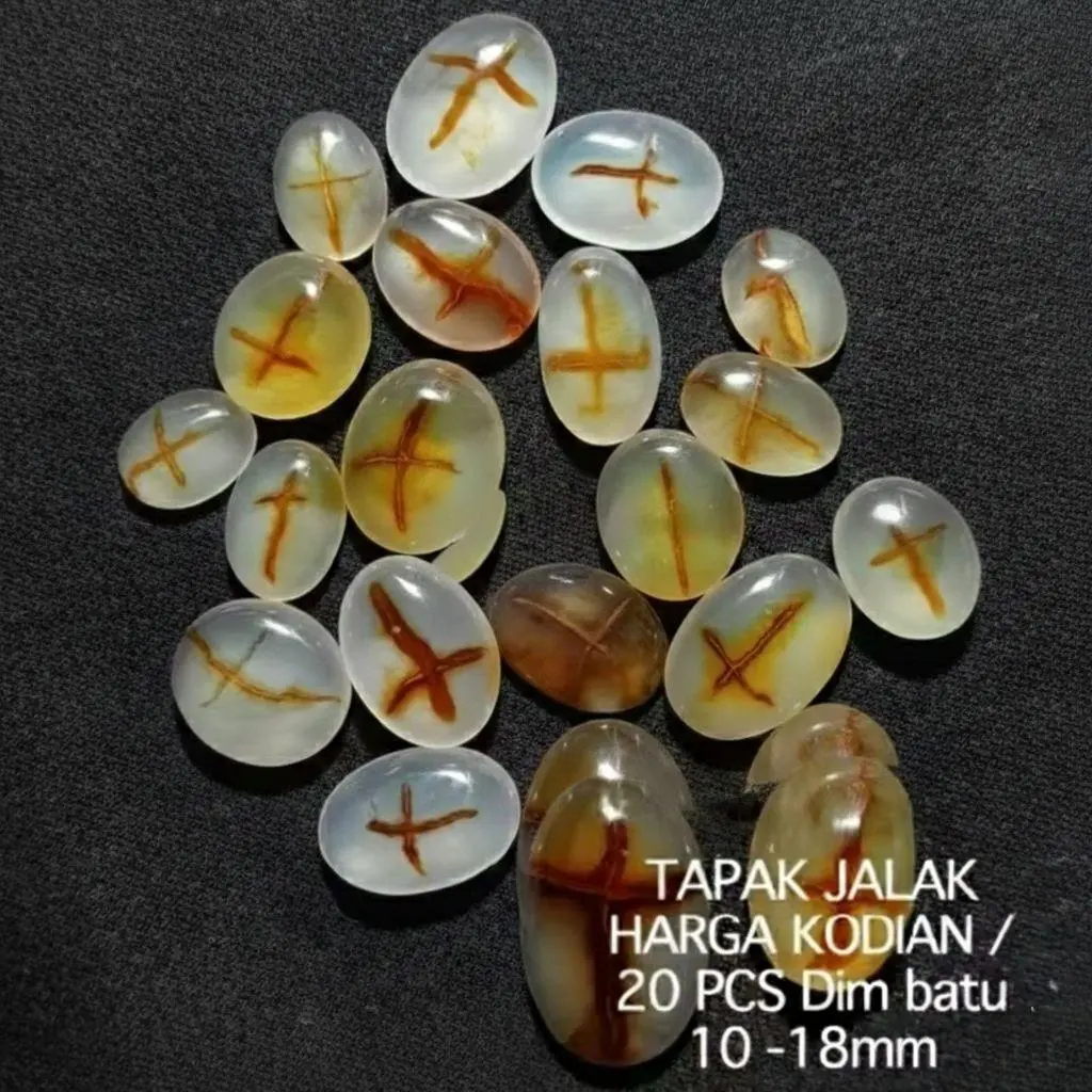 batu akik tapak jalak cross premium harga grosir/kodian 20biji