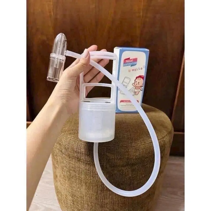 Hút mũi cầm tay tiện lợi siêu hót hít của năm, có khoang chứa dịch nhiều nhất, tránh chảy ngược lại khoang mũi. Máy hút mũi Nasal 0