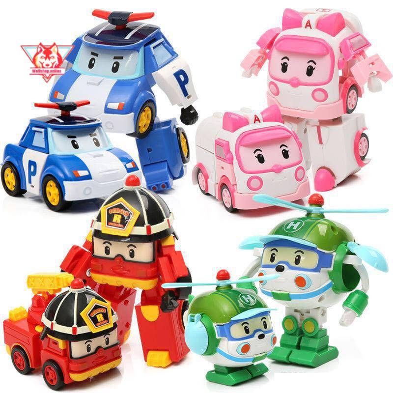 Đồ chơi biến hình biệt đội Robocar Poli 2 trong 1 cho bé thỏa sức sáng tạo