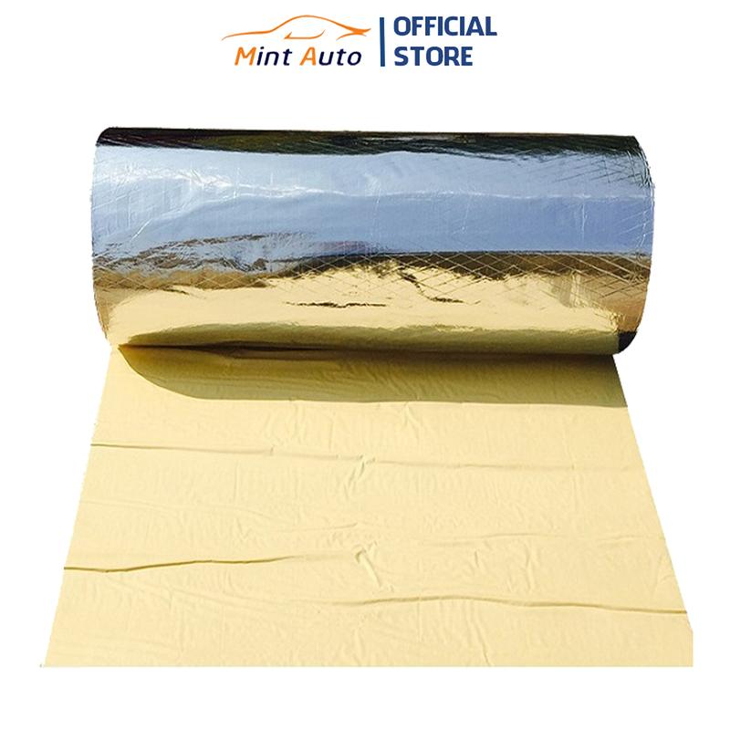 Cuộn 10 mét tấm chống ồn bọc cách âm ống nước cách nhiệt mái tôn có sẵn keo dán giúp thi công dễ dàng hơn