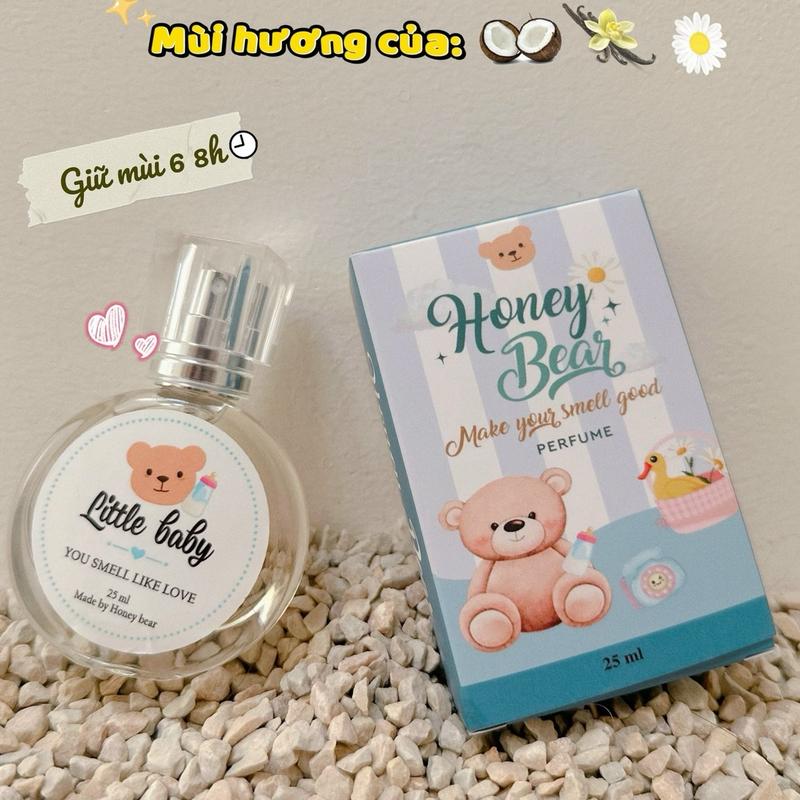 [Mua 2 tặng 1 Fullsize]Nước hoa Honeybear mùi phấn em bé ngọt ngào đáng yêu 25ml 2