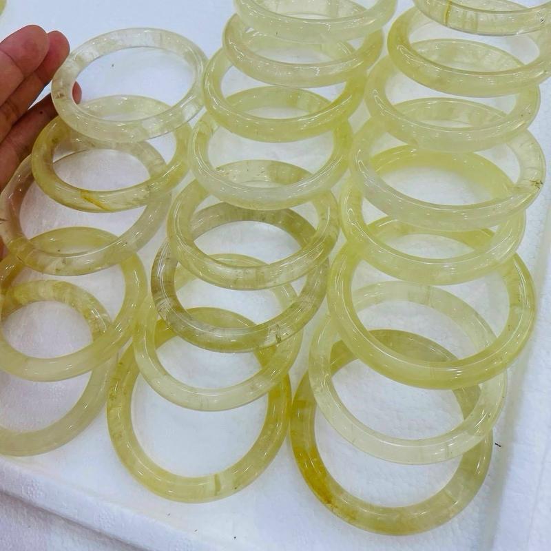 Vòng bản thạch anh vàng tự nhiên sang trọng may mắn tài lộc Vietnam hằng ngày vn đá 2