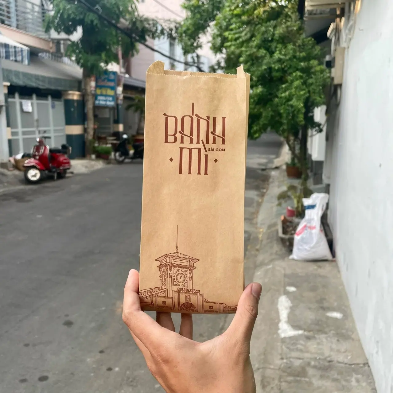 Combo 1000 túi bánh mì sài gòn giấy kraf nâu