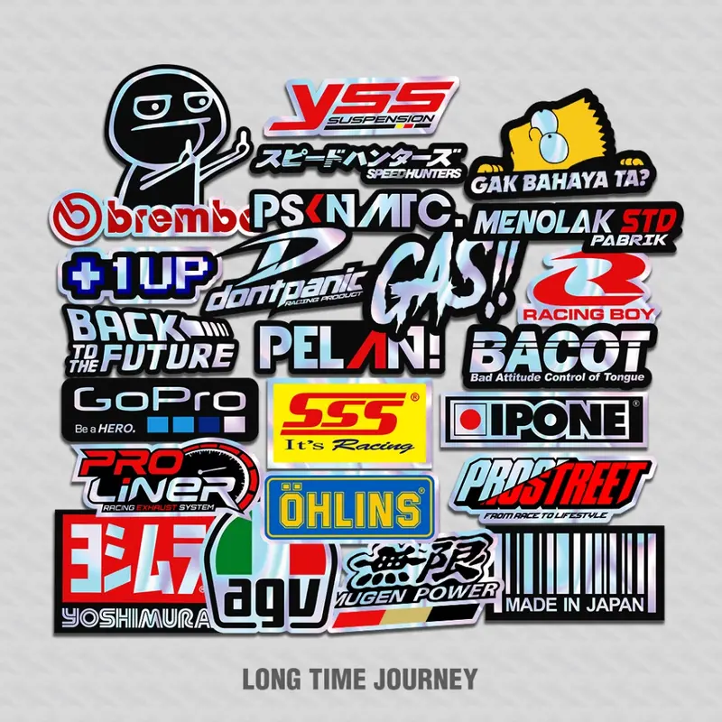 Stiker Racing Hologram
