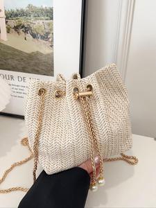 Bolsa cruzada de punto calado de color sólido a la moda, ideal para regalo de Navidad. Diseño casual versátil, bolsa de hombro para uso diario, bolsa trendy que combina con todo para compras y viajes