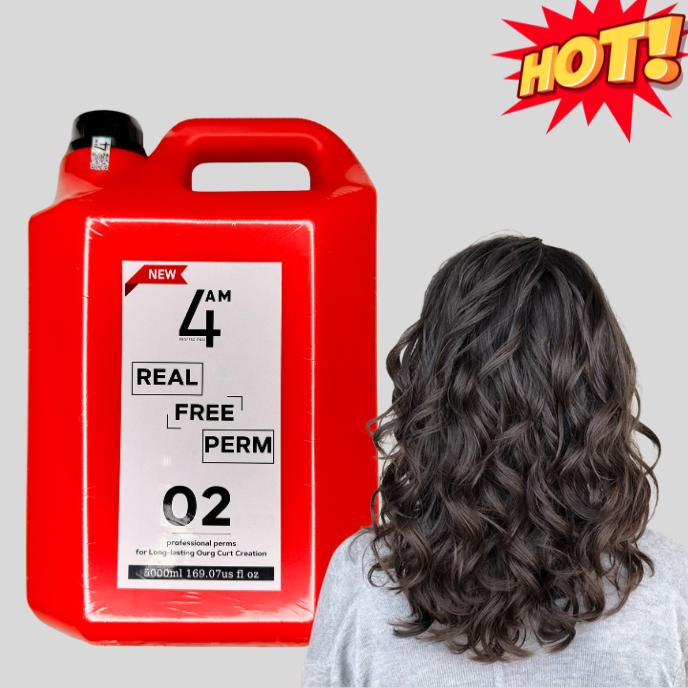 Dập Uốn Tóc Đa Năng, 5 Lít, Chính Hãng 4AM, Mùi Thơm, Căng Sóng,Mền Mượt Tóc,Chống Tĩnh Điện [ không tặng ]