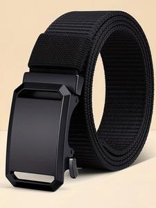 Nuevo Cinturón con Hebilla Automática, Cinturón de Lona para Hombre, Ideal para Ropa de Trabajo Táctica, Pantalones de Entrenamiento Militar y Actividades al Aire Libre Casuales