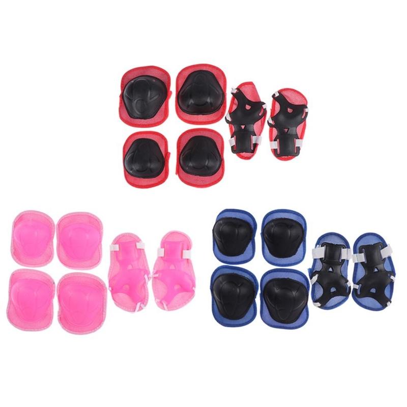 Product Introduction of 6PC/Set Adjustable Cycling For Roller Skating Cycling Skate Protector Gear Outdoor Sports Knee Elbow Pad Sets Kids Knee Protector Safety Guard Skating Protective Gear Set 8