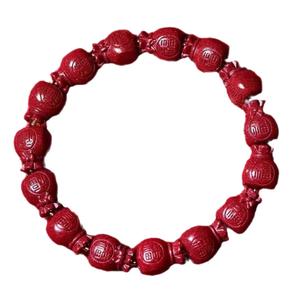 Gelang Tangan Beg Bertuah Cinnabar, Gaya Sama seperti Beg Andafu, Untuk Lelaki dan Wanita, Gelang Tahun Zodiak, Sehelai, Penghantaran Jatuh Tersedia Jewelry Bracelets Bangles