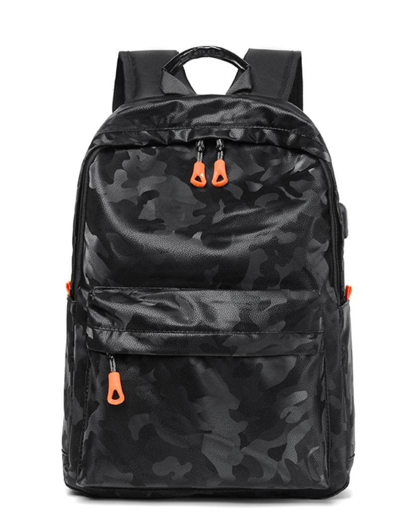 Product Introduction of Men's Camo Pattern Backpack, Large Capacity Lightweight Backpack, Casual Outdoor Sports Backpack for Men, Student School Bag 0