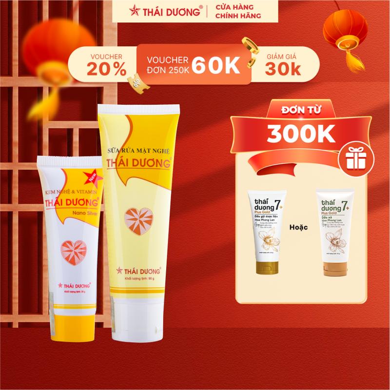 Sữa rửa mặt Nghệ Thái Dương (Hộp 1 tube x 90g)- Sao Thái Dương