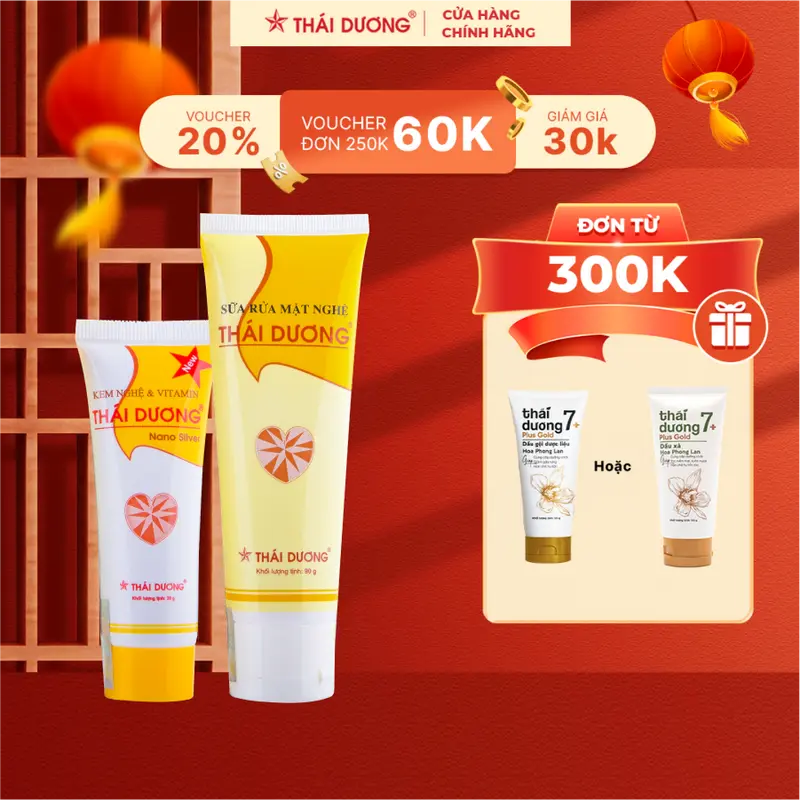 Sữa rửa mặt Nghệ Thái Dương (Hộp 1 tube x 90g)- Sao Thái Dương 1