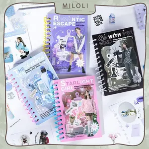 [MILOLI] 30Pcs STICKER FASHION GIRL KOREAN Sticker Planner DIY Scrapbook Coil Book Stiker Dekor Jurnal - B0508