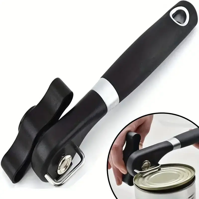 Stainless Steel Can Opener, 1 Count Multifunctional Kitchen Gadget for Effortless Opening Of Cans, Kitchen Utensils & Gadgets, Summer Gift Ideas 3