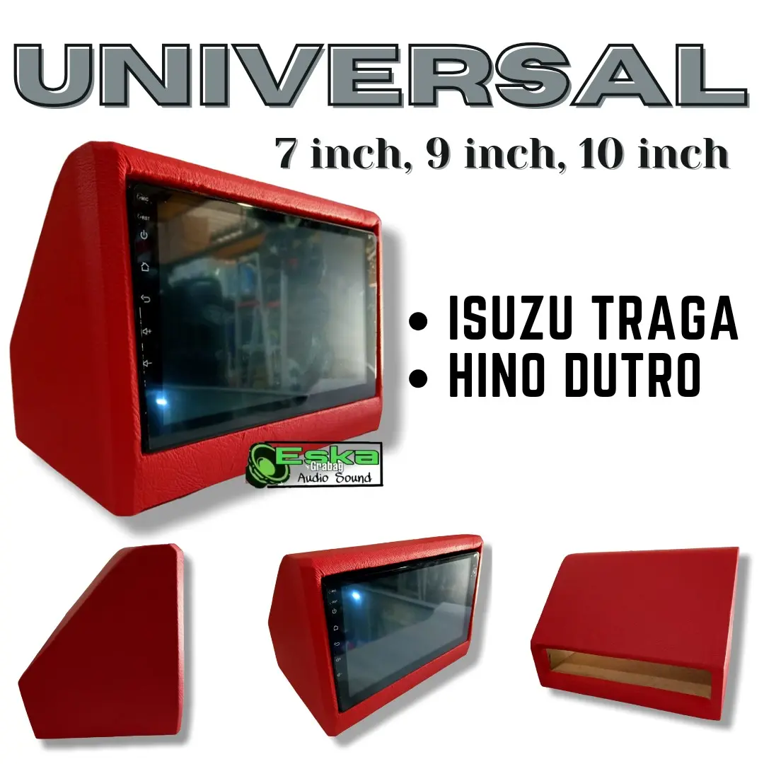 frame headunit Isuzu TRAGA Hino dutro dudukan headunit android dudukan universal frame