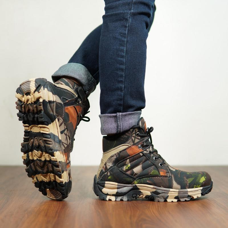 Product Introduction of SEPATU DLTA CAMO LORENG 6INC BOOTS SAFETY TOURING TRAKING KERJA PROYEK LAPANGAN UJUNG BESI Shoes Pria 1
