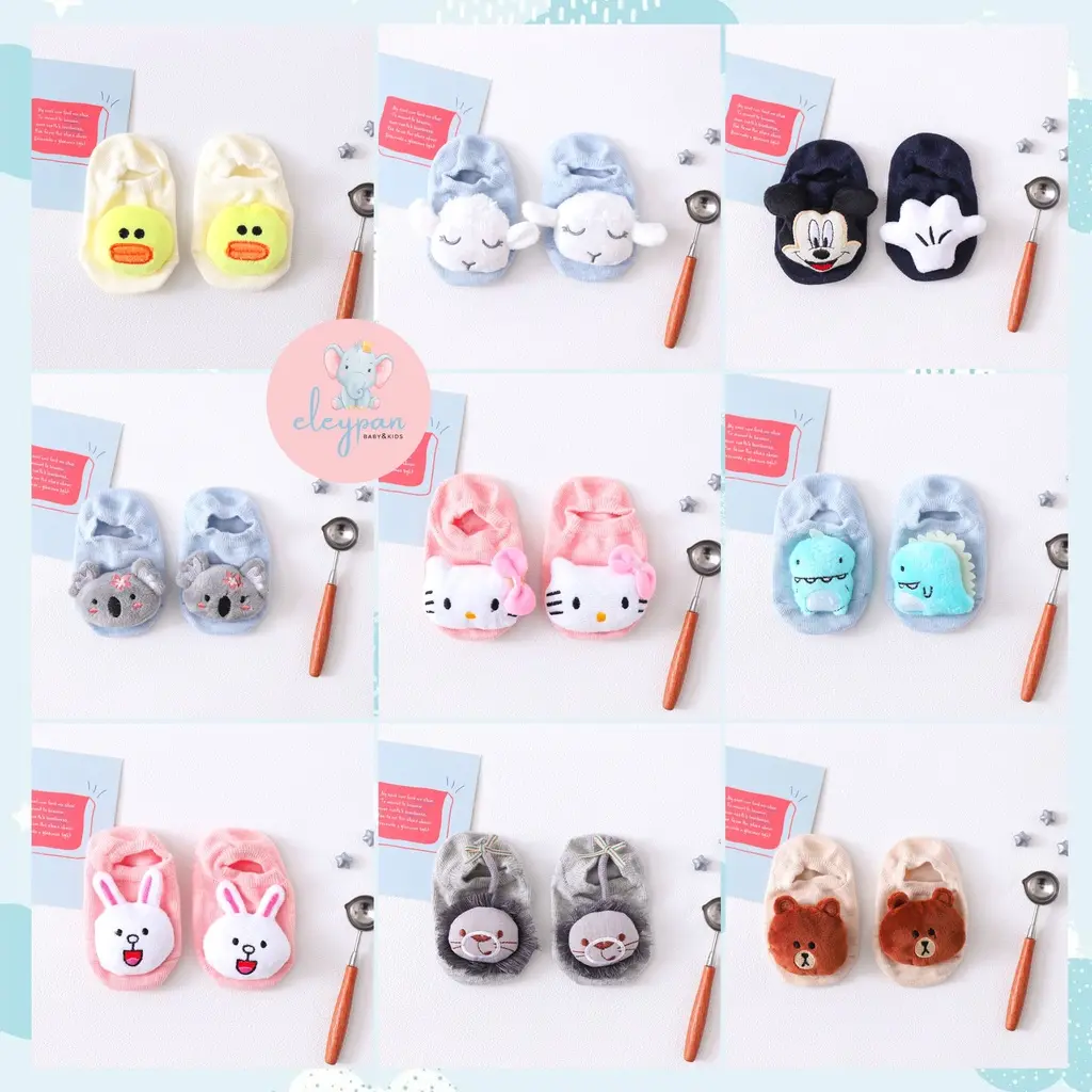 Kaos Kaki Bayi / Sepatu Newborn / Kaus Kaki Anak Motif 3D Impor