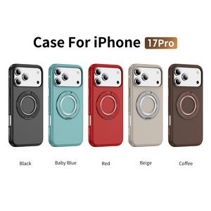 เคส iPhone 17 16PM พร้อมขาตั้ง ความรู้สึกเหมือนเนื้อสัมผัส กันกระแทก