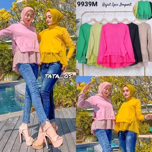 0ATASAN RAJUT WANITA IMPORT // SANIA BLOUSE RAJUT // RAJUT 2LAPIS