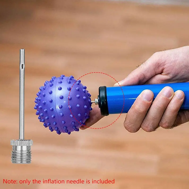 Kim Bơm Bóng Thể Thao Bằng Thép Không Gỉ, Để Bơm Xe Đạp Và Bóng Rổ, 1 Cái 6