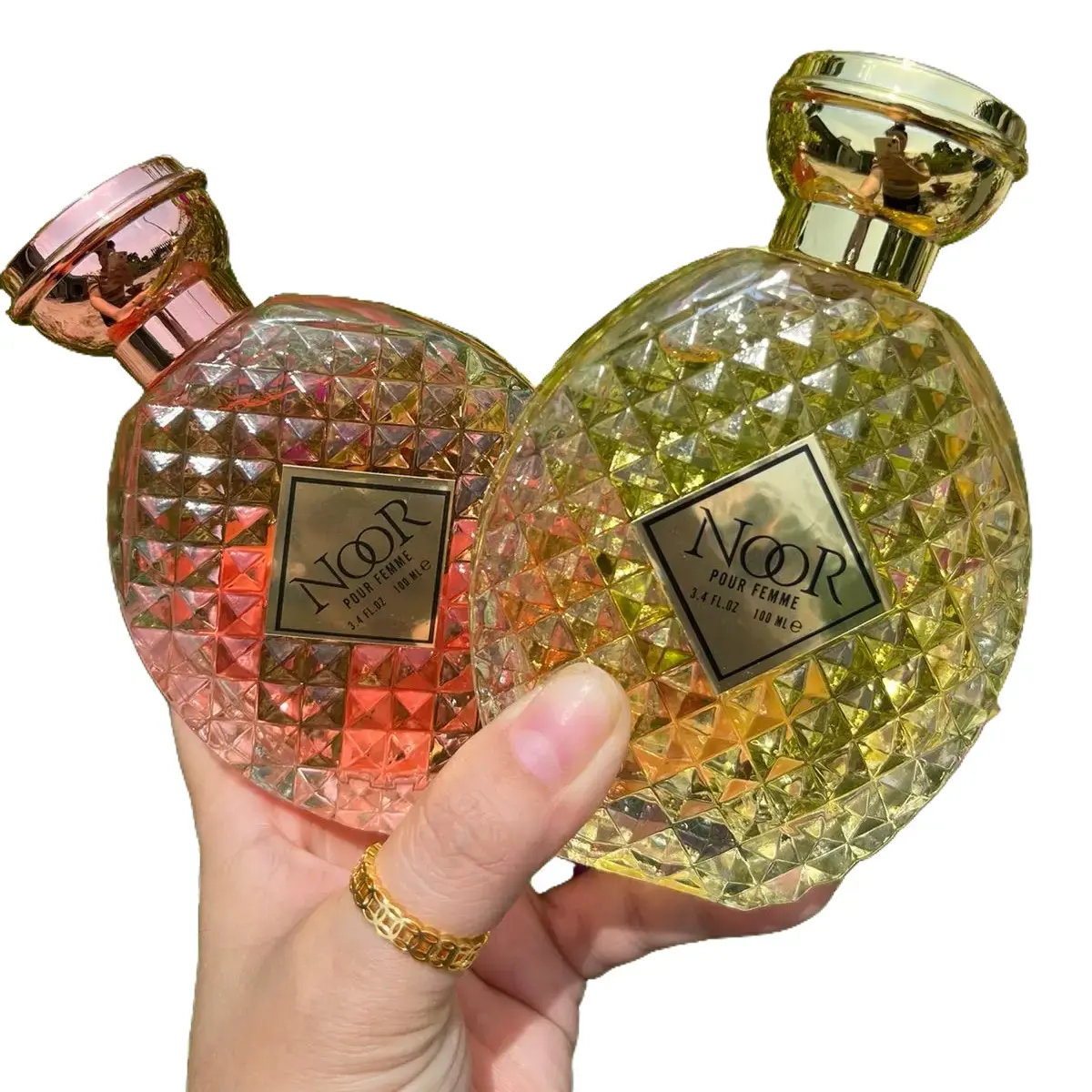 Nước hoa Noorr đub/ai combo 3 món(2 nước hoa kèm 1 nhẫn kim tiền)thơm lâu ( 2 chai to 200ml)