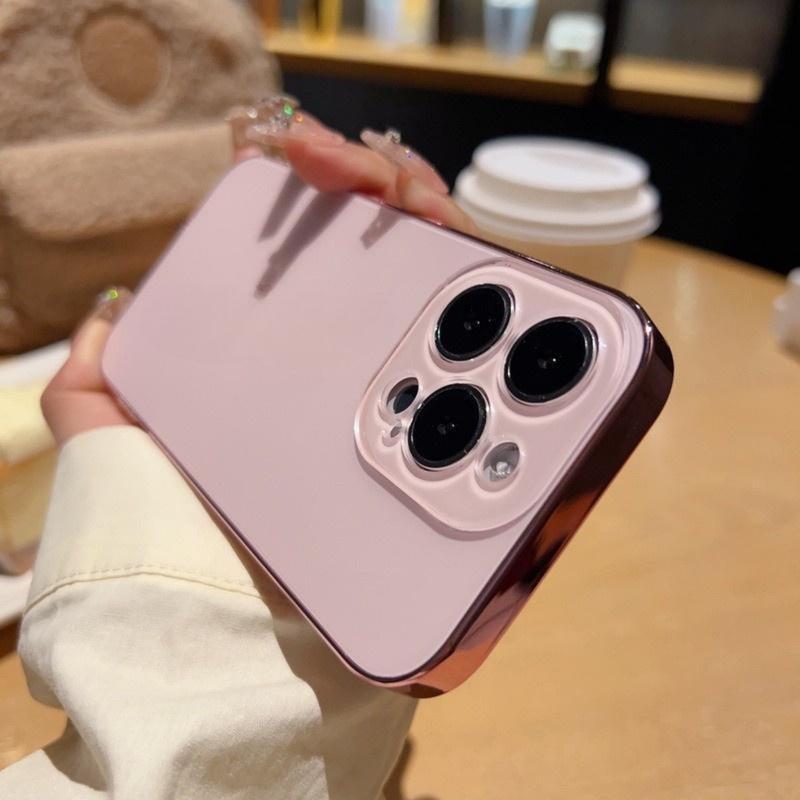 Product Introduction of Ốp Điện Thoại, Ốp Mạ Điện Lì Có Logo, Dành Cho iPhone 15, 14, 13, 12, 11, Pro Max Plus, Chống Vân Tay, Chống Sốc, Phụ Kiện Ốp, Ốp Lưng Điện Thoại Trong Suốt, Chống Sốc 2