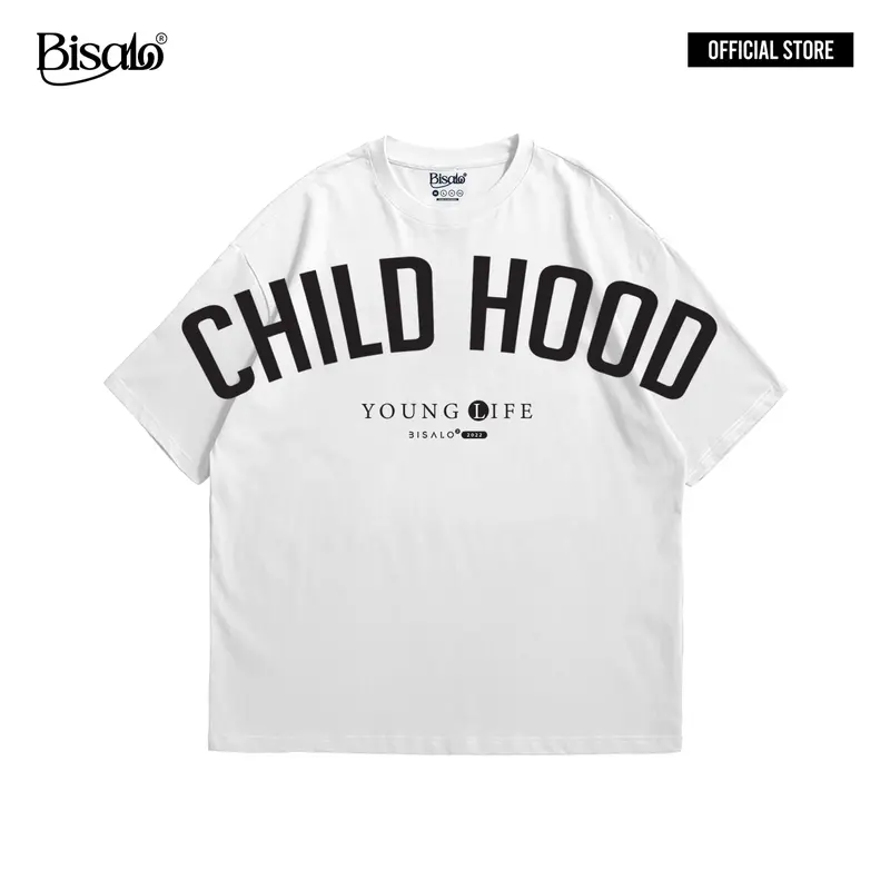 Baju Kaos Pria Wanita lengan pendek motif "CHILD HOOD" Digital Printal Kaos Distro Combed Atasan - pakaian wanita - pakaian pria - baju wanita - baju pria - atasan wanita pria - kaos overside - kaos katun - printing soft Oversize Casual Polos bajudistro 4