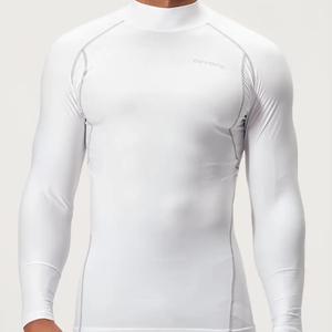 Áo thể thao combat nam dài tay Devops cổ cao 3 phân form ôm chất thun co giãn giữ nhiệt bóng đá rổ gym Det1012 Tập Gym Top Áo Thun