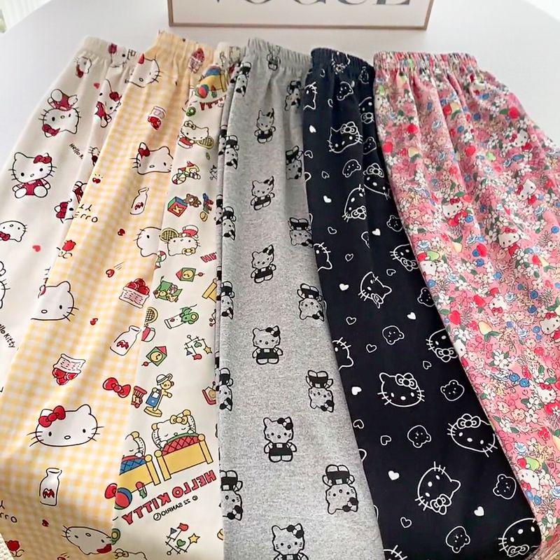 Product Introduction of Quần Ngủ Hoạt Hình Nhật Bản, Phong Cách Hello Kitty Ins, Quần Chống Muỗi Sớm Cho Nữ Sinh, Quần Thường Ngày Ký Túc Xá Dễ Thương, Quần Đi Bộ Women Áo Top 11