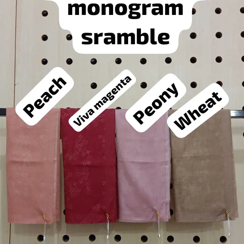 Buttonscarves monogram scramble voile 1