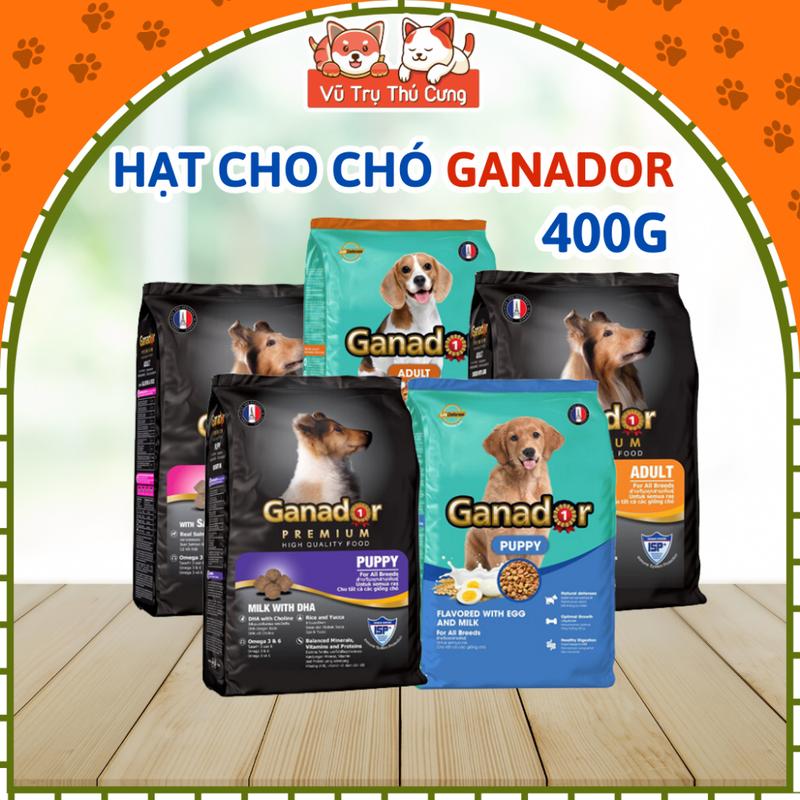 Thức Ăn Hạt Cho Chó Ganador Nhiều Dinh Dưỡng 400g - Bảo Vệ Sức Khỏe Tổng Thể Phát Triển Tư Duy Phát Triển Tế Bào