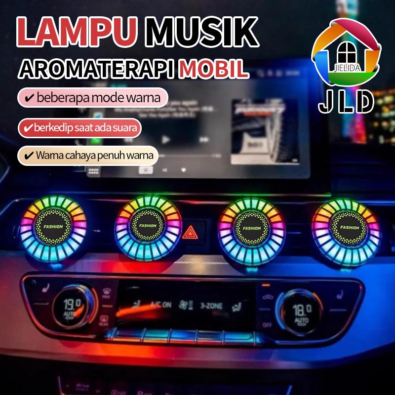 Lampu Musik Aromaterapi Mobil App Control Car Music Rhythm Lamp RGB LED Strip Kontrol Suara Irama Suara Suasana Cahaya 0