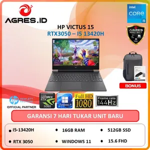 HP VICTUS 15 I5 13420H RTX3050 6GB/ 16GB 512GB W11+OHS 15.6FHD 144HZ BLIT 2Y+ADP SLV -FA2716TX