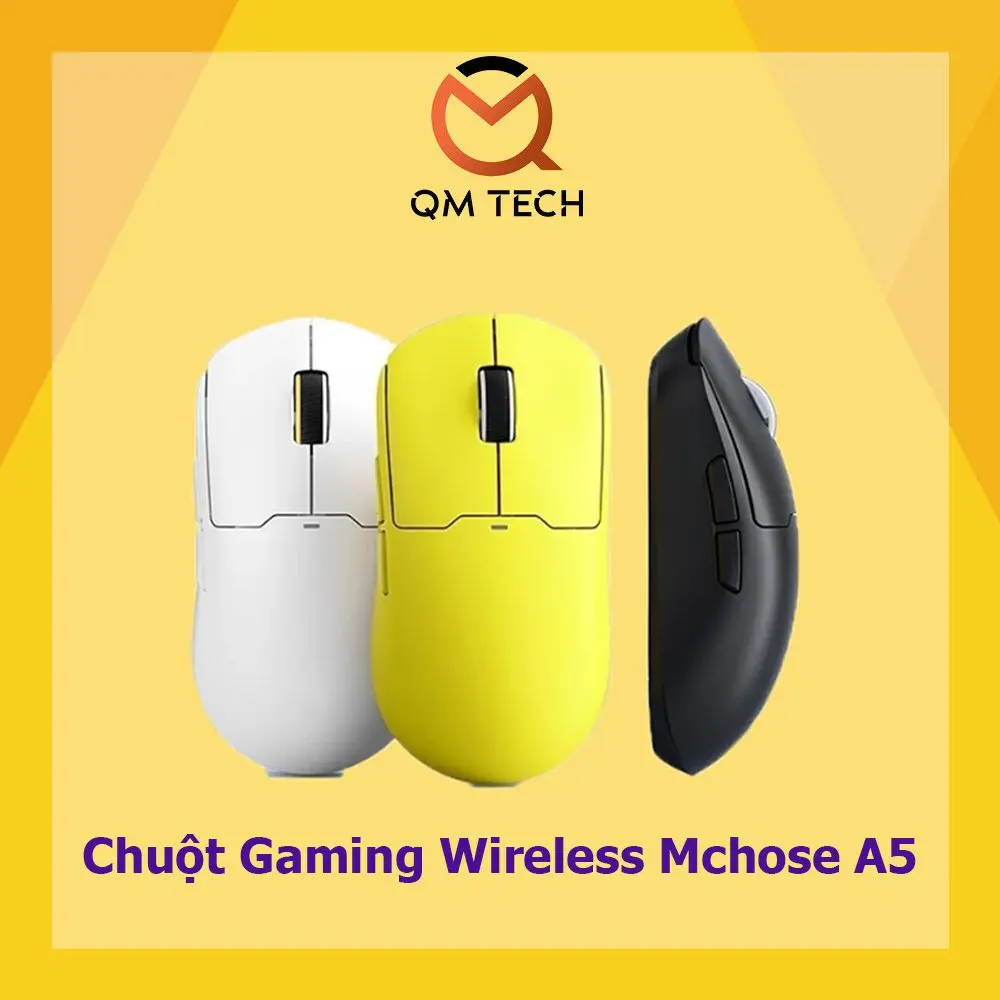 [NEW - BH12T] Chuột Gaming không dây MCHOSE A5 Pro Max | A5 Ultra | A5 Ultra V2 - QMTECHSTORE