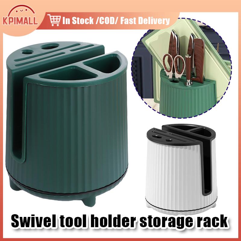 360° Degree Rotating Chopsticks Cage Detachable Tool Knife Block ...