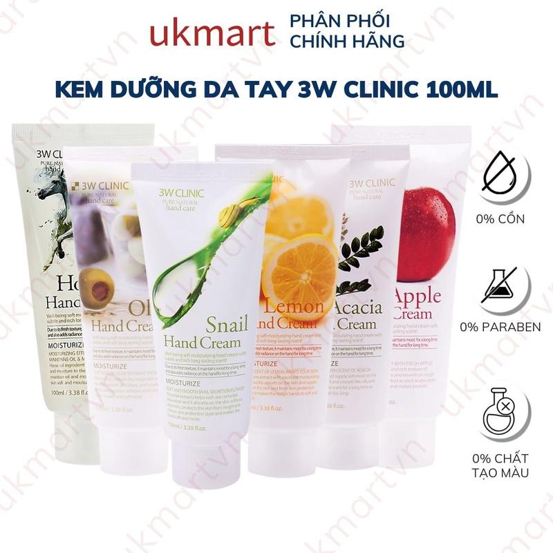 Kem Dưỡng Da Tay 3W Clinic Hand Cream 100ml