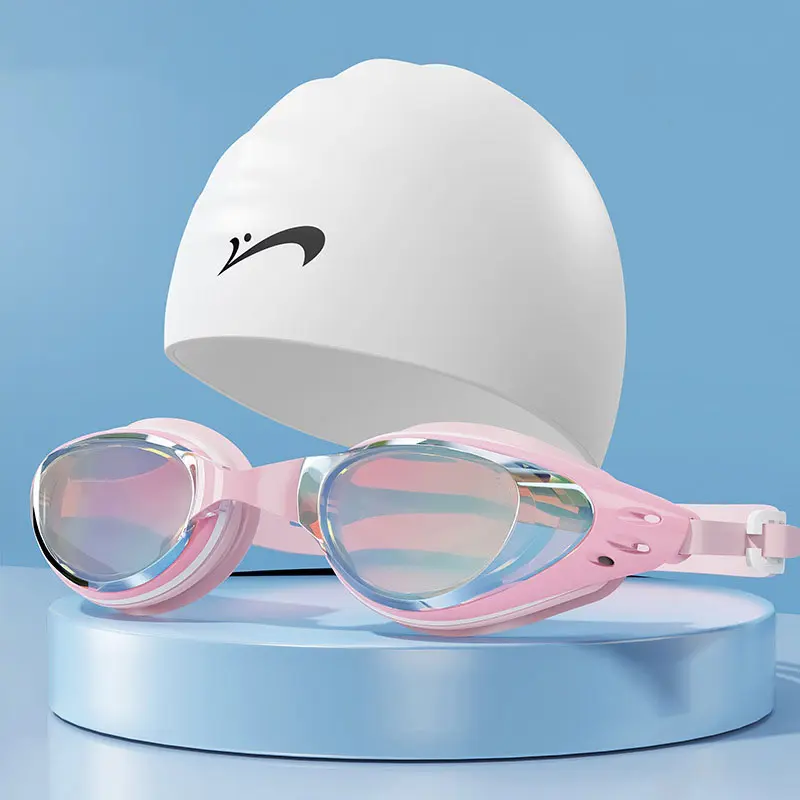 Mũ bơi nữ chống nước, mũ lặn Silicone co dãn chống thấm nước cho cả nam và nữ -M6 - Pink Salt Bikini