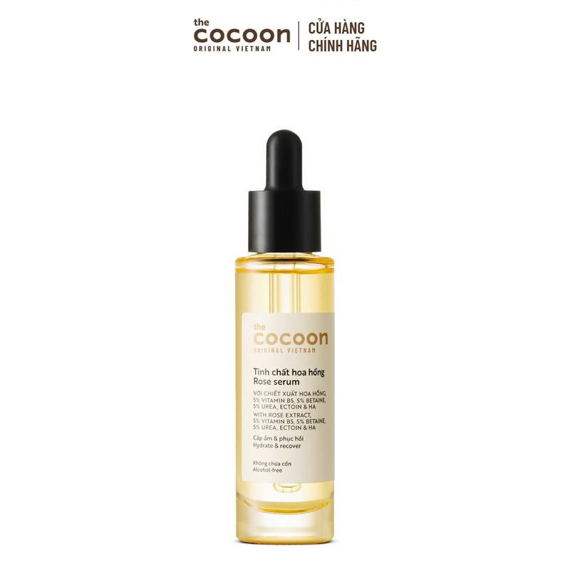 Tinh Chất Hoa Hồng (serum) 5% vitamin B5 cấp ẩm chuyên sâu & làm mềm mịn da Cocoon 30ml