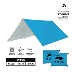 ANTARESTAR Official Paket Hemat  Alat  Camping Fly Sheet outdoor 3x4,+ Pasak Tenda gunung Antarestar Series Hujan | F34-PTD-T20