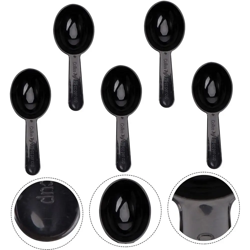 Multifunction Plastic Measuring Teaspoon Scoop Black 15ml Coffee Scoop Milk Powder Spoon Home