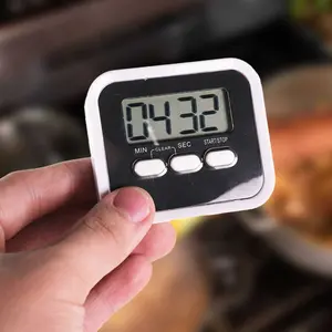 Timer Digital Dapur Mini – Alarm Countdown 99 Menit, Layar LED, Magnet Tempel, Praktis untuk Masak & Aktivitas Harian