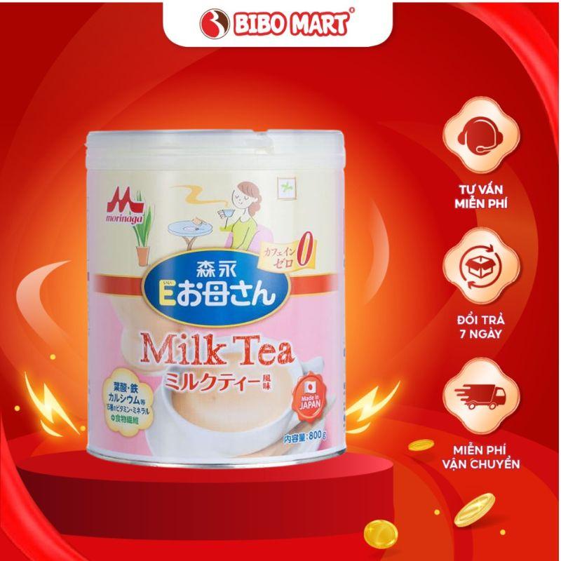 Sữa Bầu Morinaga E-Okasan Vị Trà Sữa 800g Bổ Sung 12 Loại Vitamin Thiết Yếu