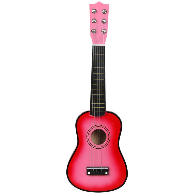 Product Introduction of Cross-border Hot-selling Colorful Basswood 21inch Small Guitars Children's Toys Playable Wooden Guitars Wholesale Starting from 20pcs Guitar 6