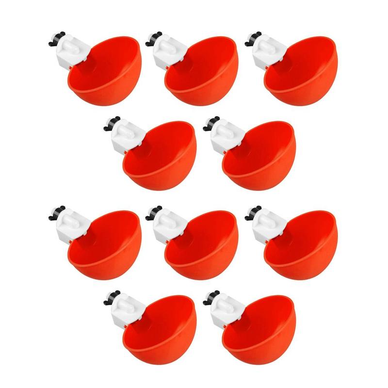 Product Introduction of 10PCS Chicken Drinking Bowl Drinking Water Quail Poultry Automatic Water Dispenser Duck And Pigeon Free Range Chicken Bowl 19