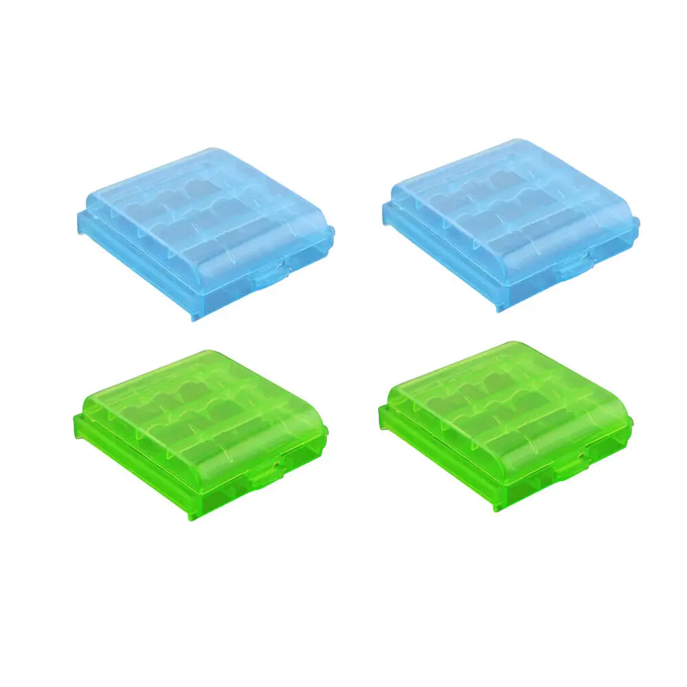 Holder Organizer Plastic AA AAA  Box Storage Case Cover