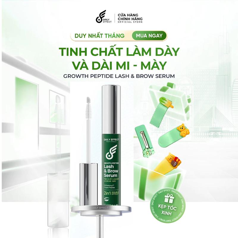 Tinh Chất Làm Dày Và Dài Mi - Mày - DAILY EFFECT Growth Peptide Lash & Brow Ser